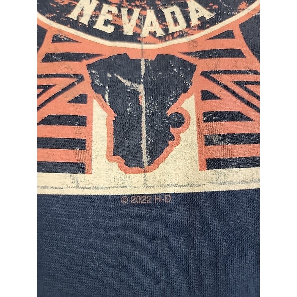 Harley Davidson T Shirt Mens M Nevada Live To Ride Black Biker Motorcycle 2 Side - Picture 10 of 12